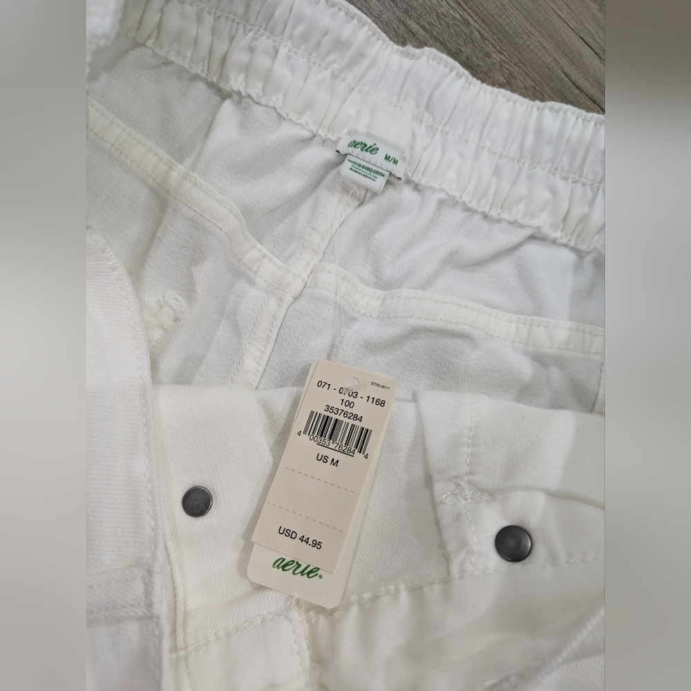 NWT Aerie White Denim Button Up Skirt Medium - Picture 3 of 5